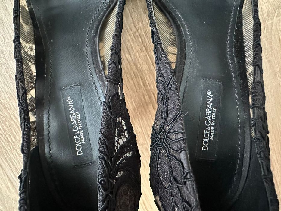 Черные туфли лодочки D&G Дольче и Габанна р.36-36.5 оригинал
