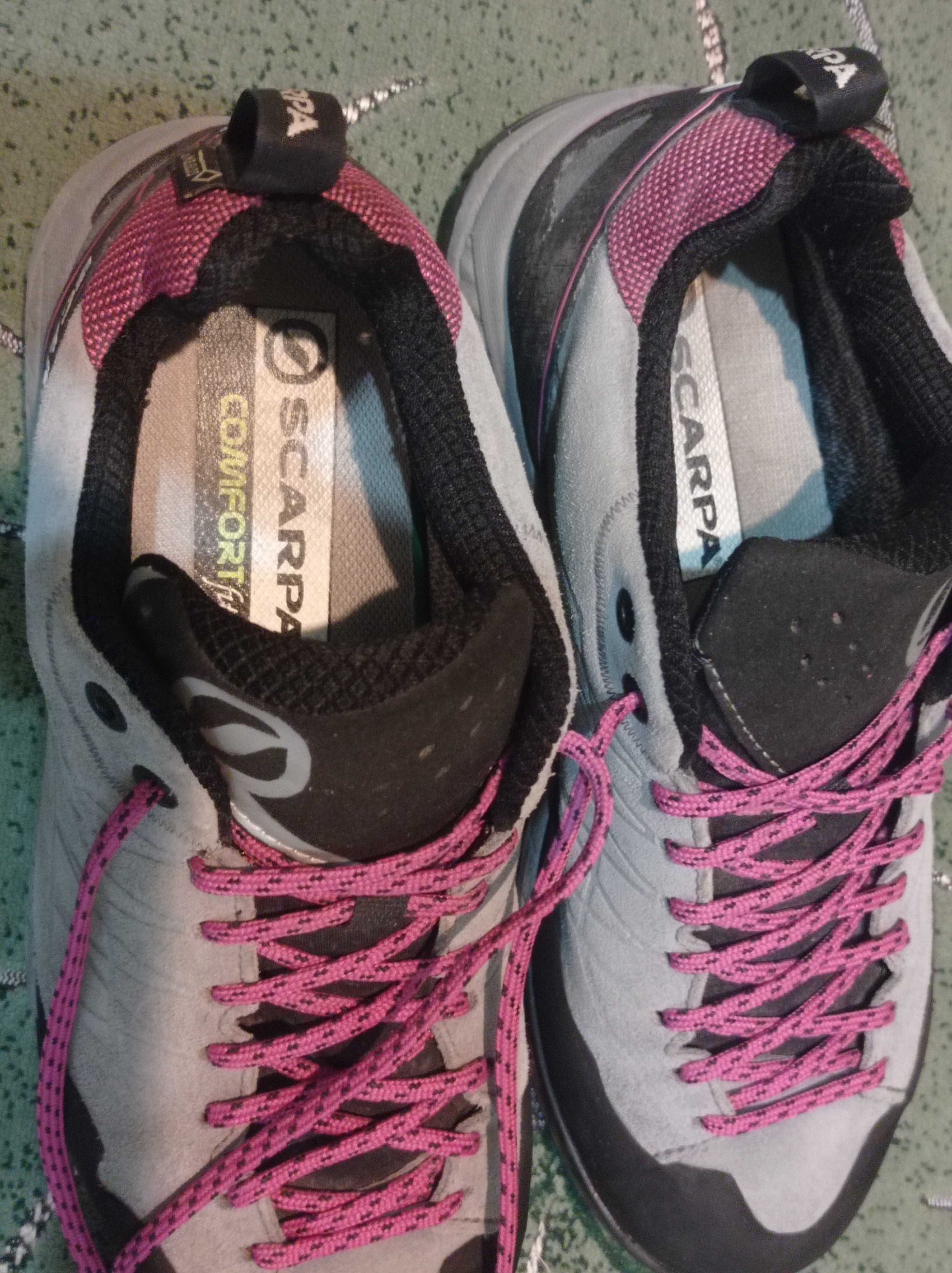 Кросівки Scarpa Gore-tex vibram фірмові оригінал розмір-37 устілка-24