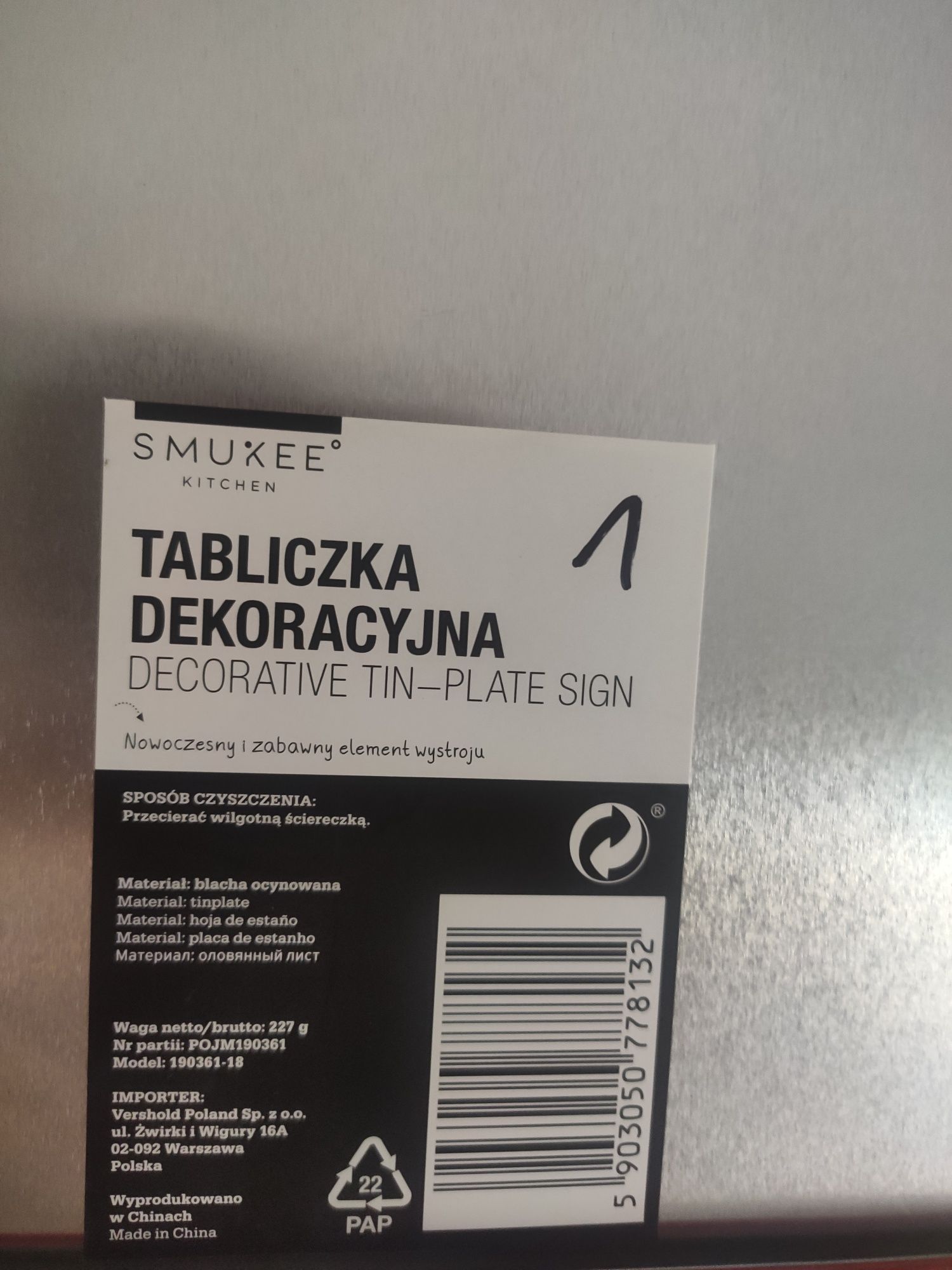 Tabliczka znak praca nie robię