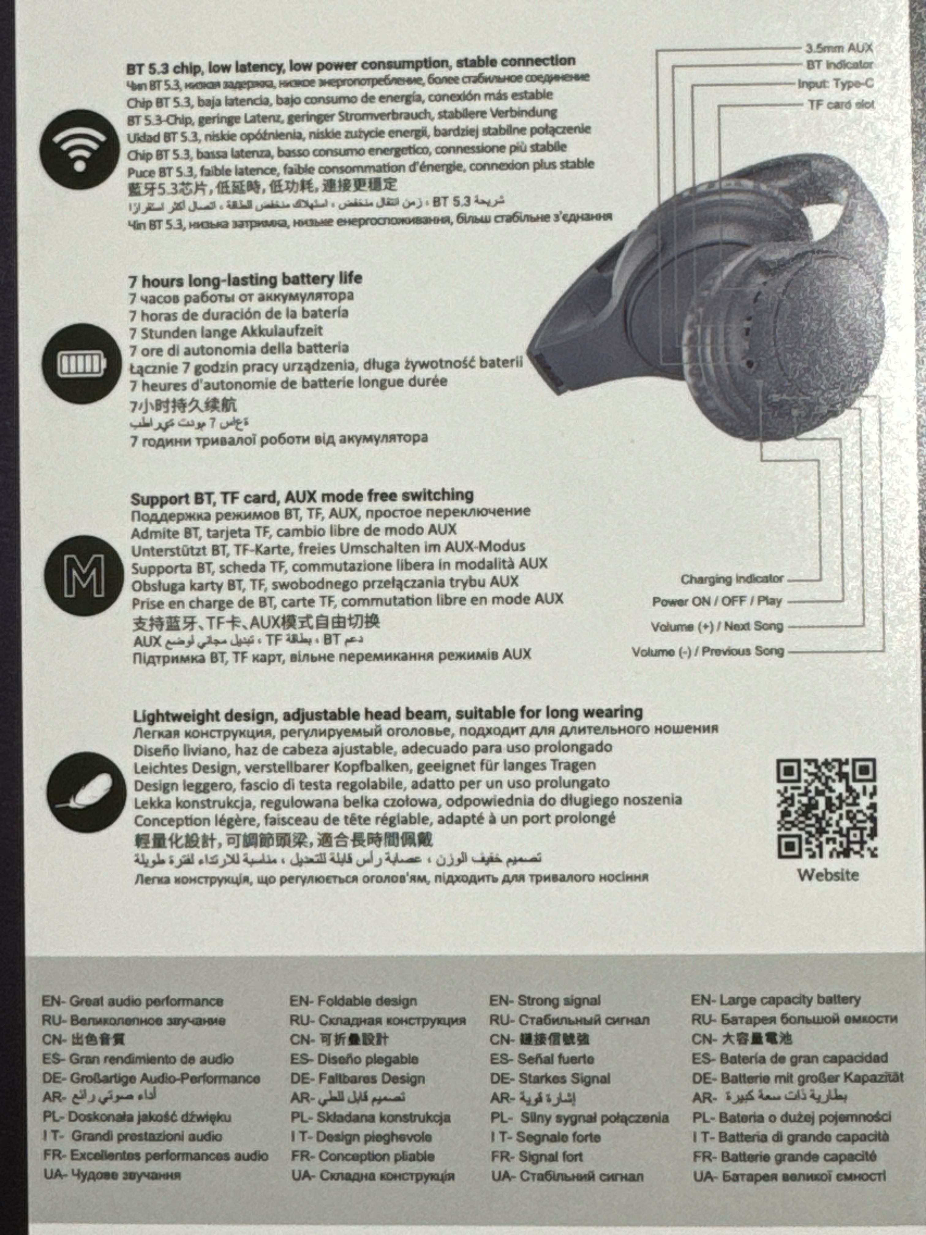 Наушники навушники беспроводные бездротові Hoco W40 черные серые