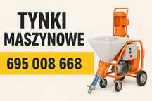 Tynki maszynowe gipsowe i cementowe