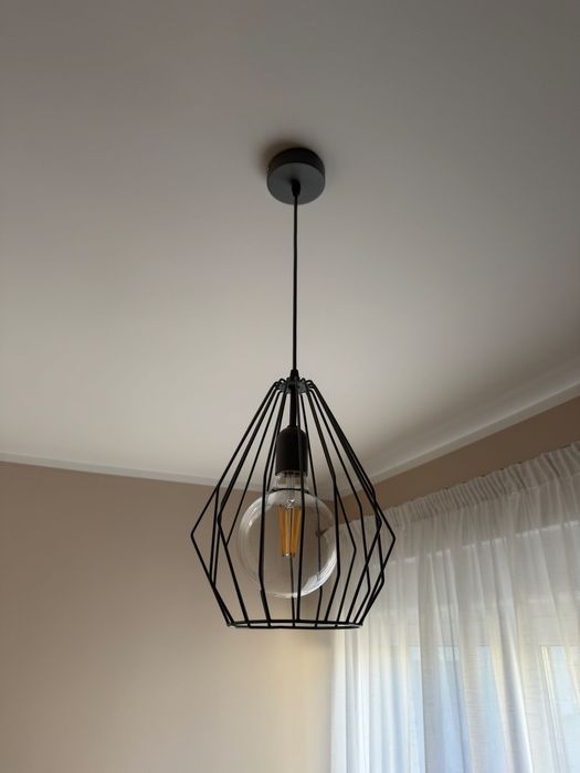 Lampa wisząca TK Lighting Brylant Gray 2227 szara E27 zwis
