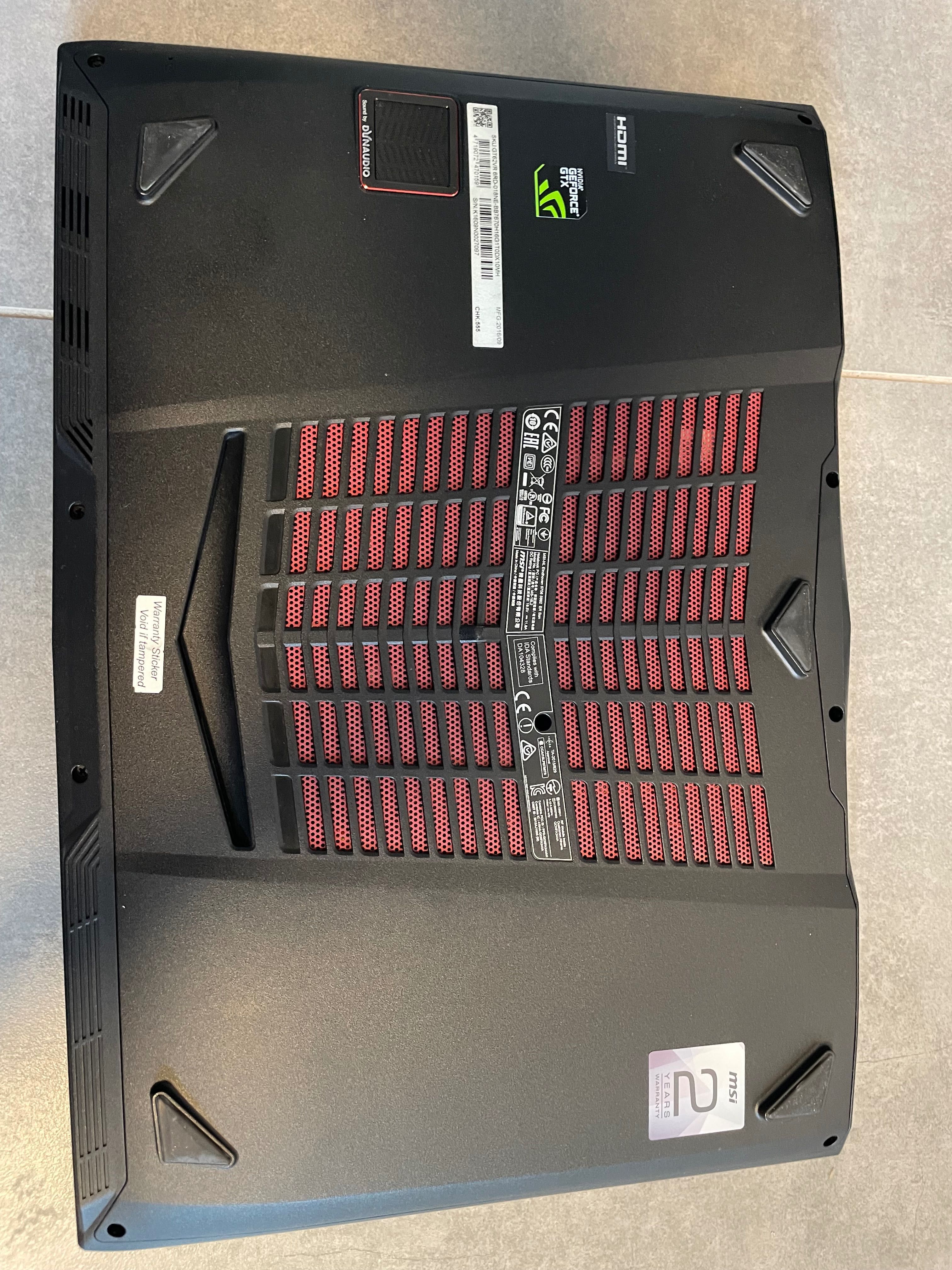 gamingowy msi gt62 vr 6rd dominator