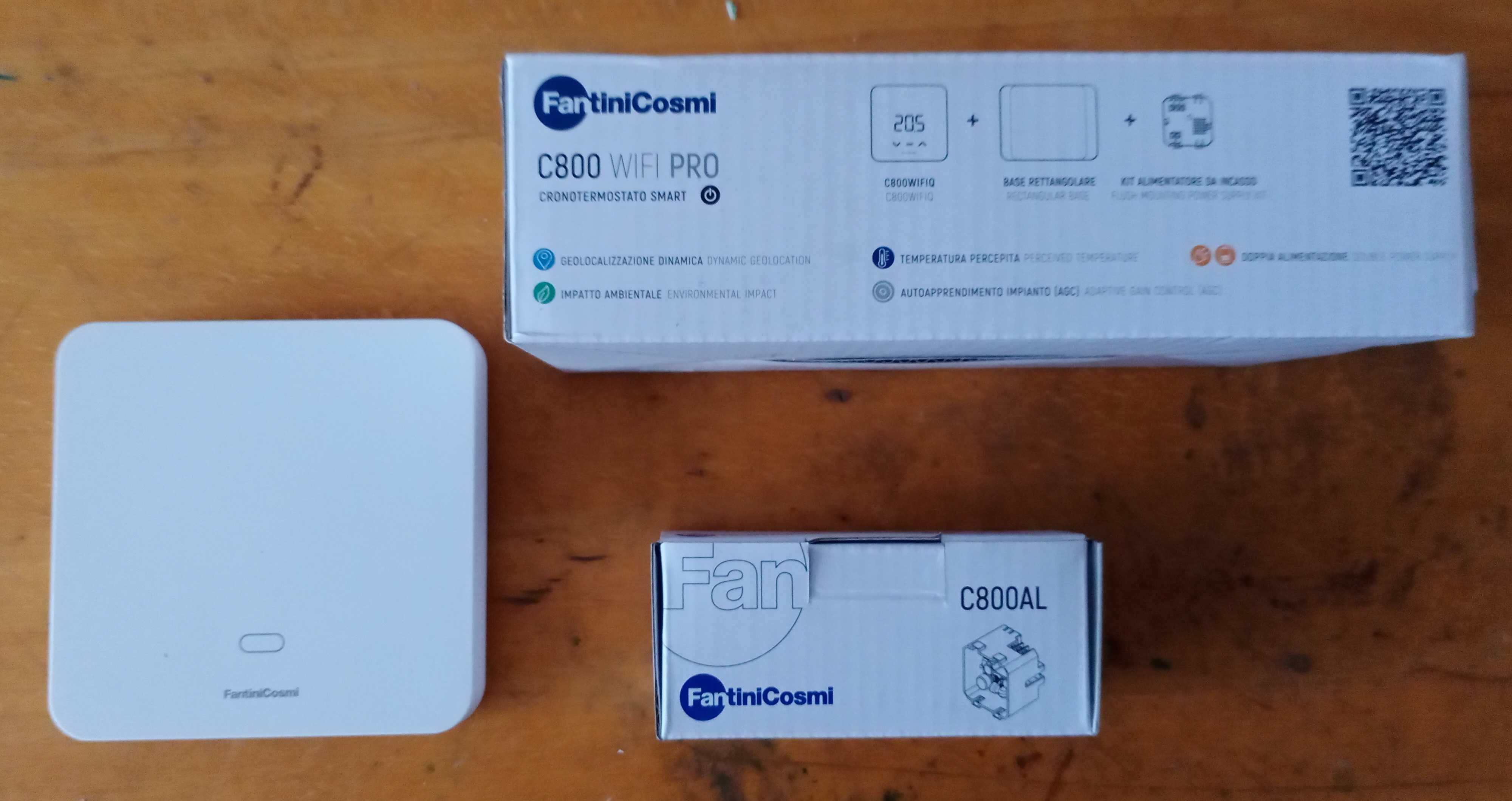 Умный термостат для водяного отопления Fantini Cosmi C800WIFIPRO
