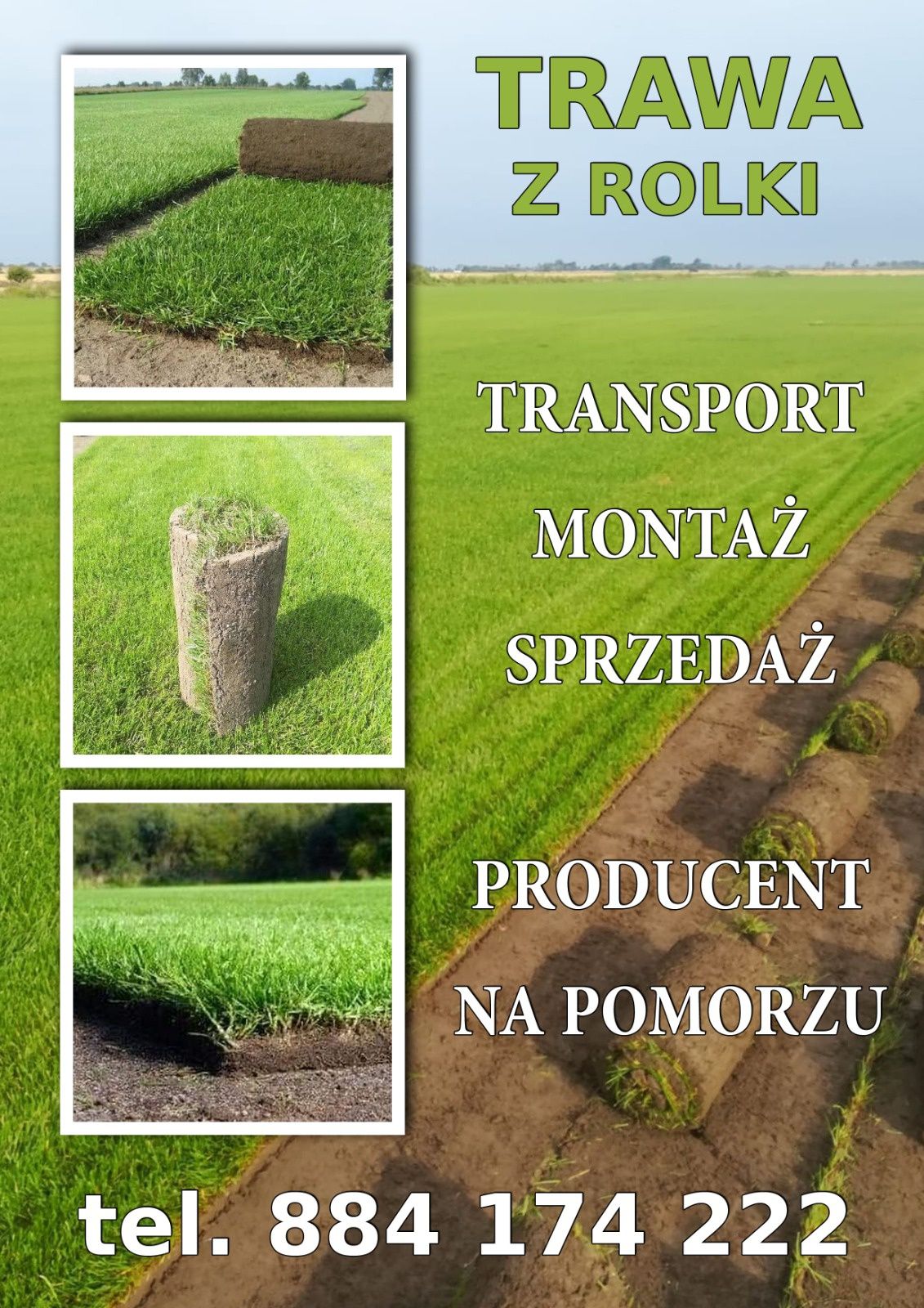 TRAWA Z ROLKI ROLOWANA sprzedaż, montaż, transport! Rewelacyjna jakość