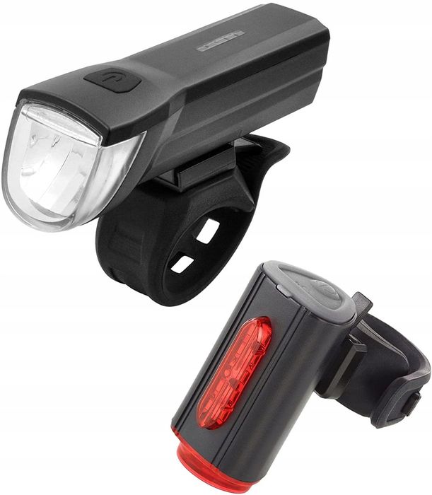 Oświetlenie rowerowe Fischer 30 LUX LED 50363 USB akumulator