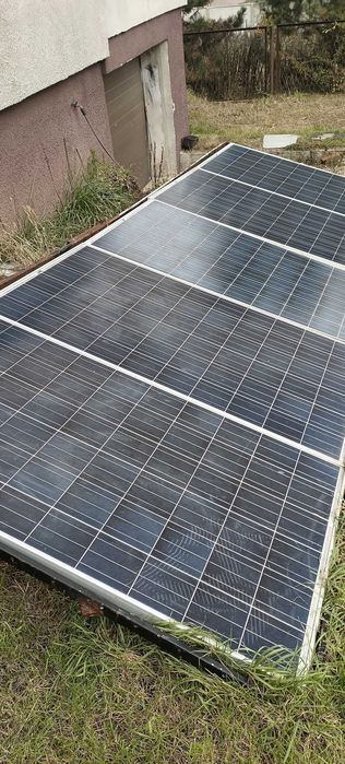 Panele fotowoltaiczne 270 W, 8A, 5sztuk,przewody,bezpieczniki