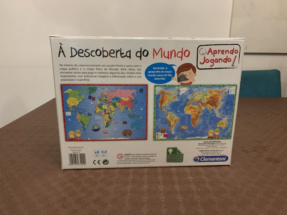 Puzzle mapa mundo Clementoni