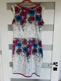 Letnia sukienka w kwiaty  r.XL Quisque