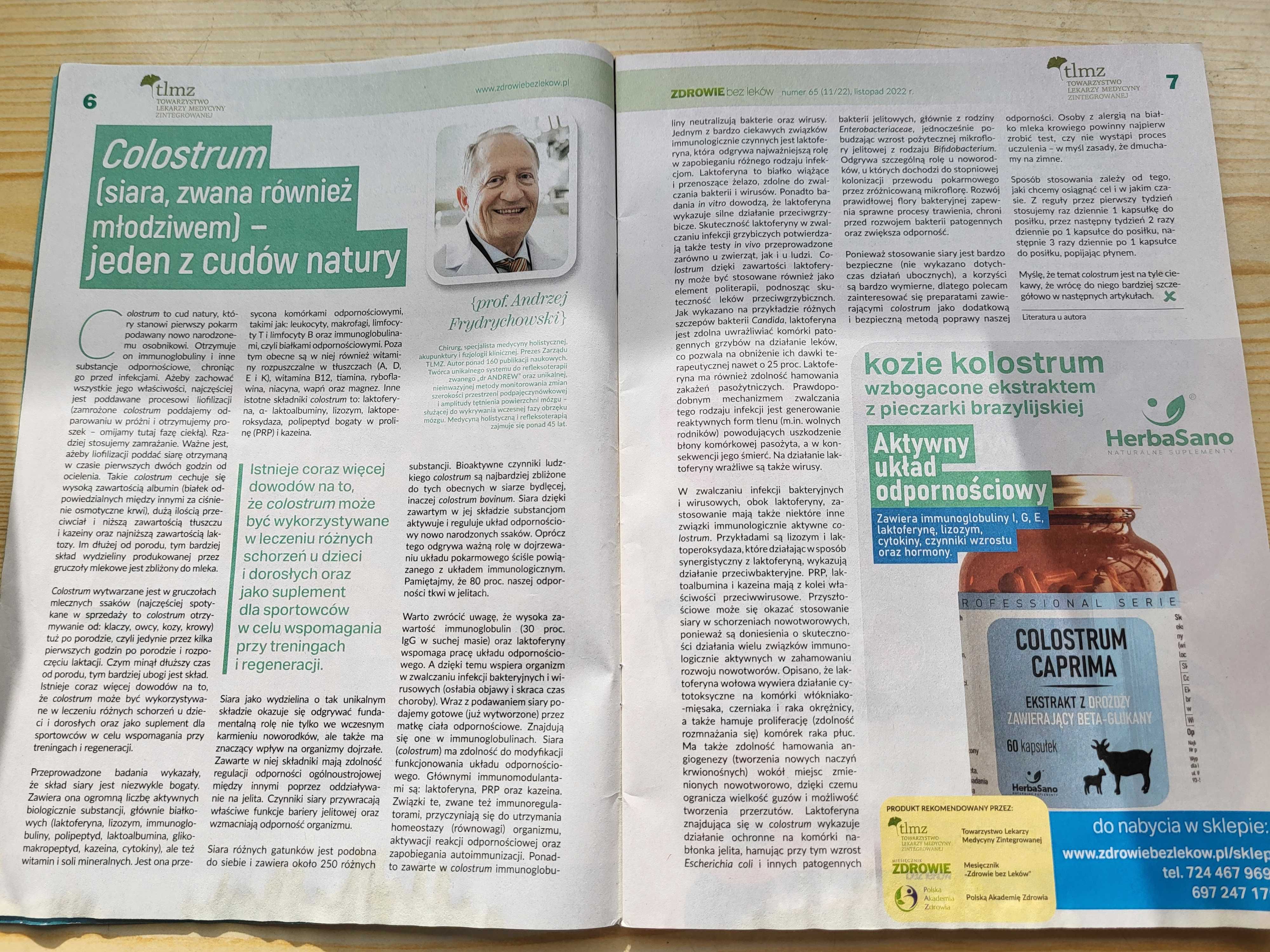 Miesięcznik "Zdrowie bez leków" Listopad 2022 - stan BDB - B. TANIO!
