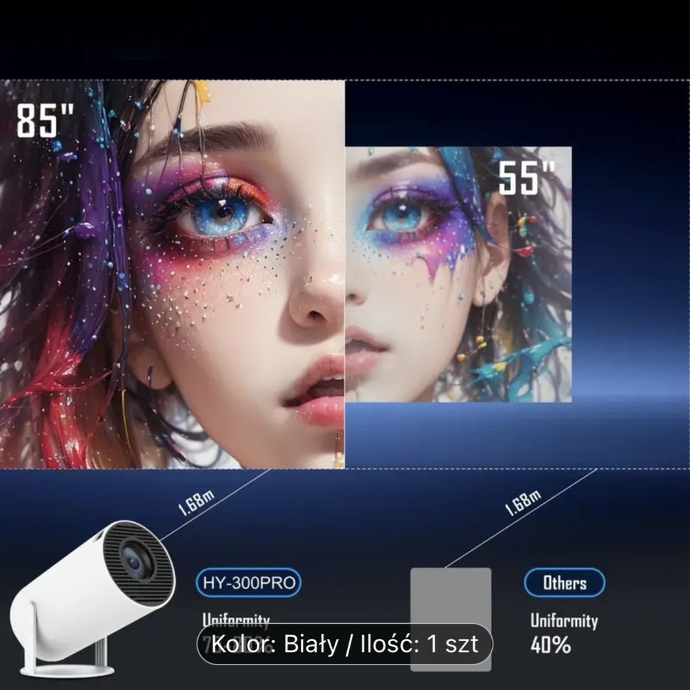 4K Mini Projektor Przenosny Android 11.0
