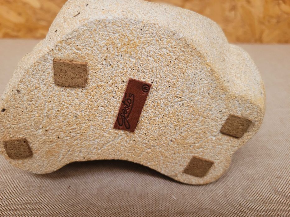 Conjunto de anjos de pedra maciça com apoio para velas da marca gestos