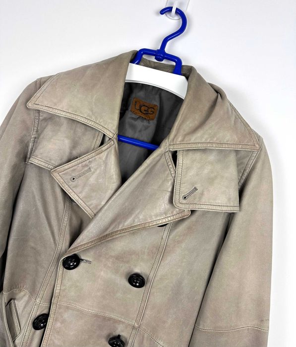 Płaszcz skórzany UGG Australia damski trencz r. M