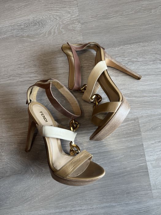 Fendi Pre-Owned фенди 39 туфли босоножки на платформе оригинал