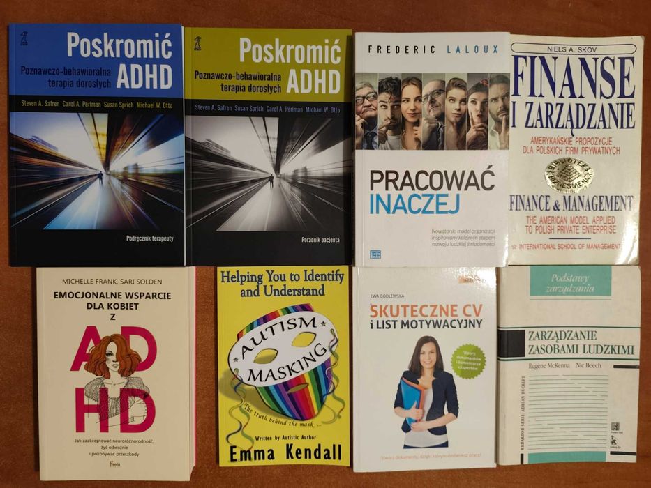 8 książek HR Poskromić ADHD Emocjonalne wsparcie dla kobiet