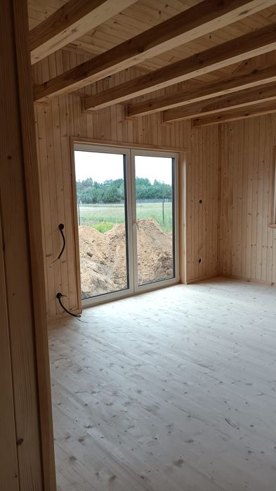 Domek całoroczny drewniany