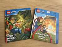 Lego City ksiazki 2 szt bajka dla dzieci