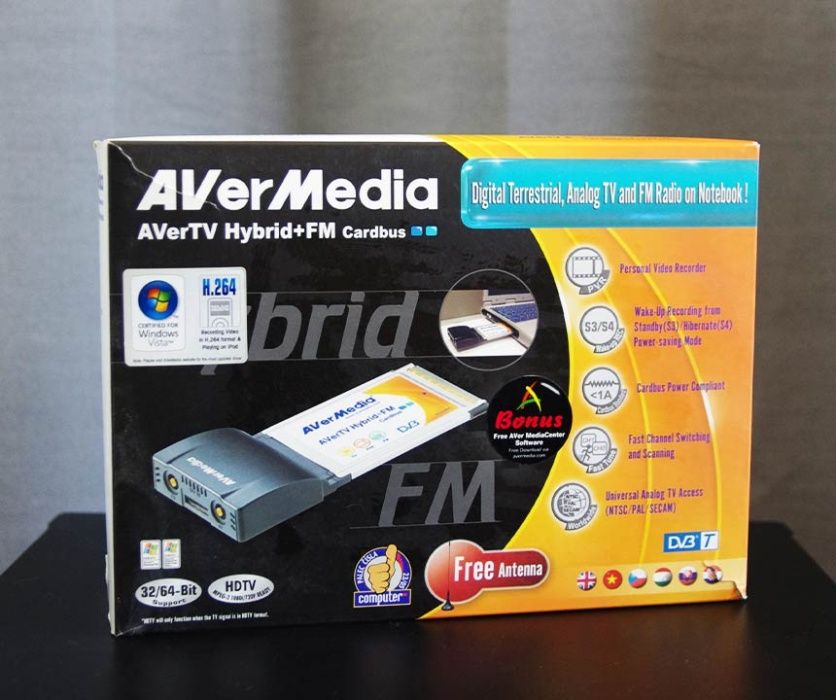 Karta telewizyjna AverMedia AverTV Hybrid FM PCMCIA retro do laptopa