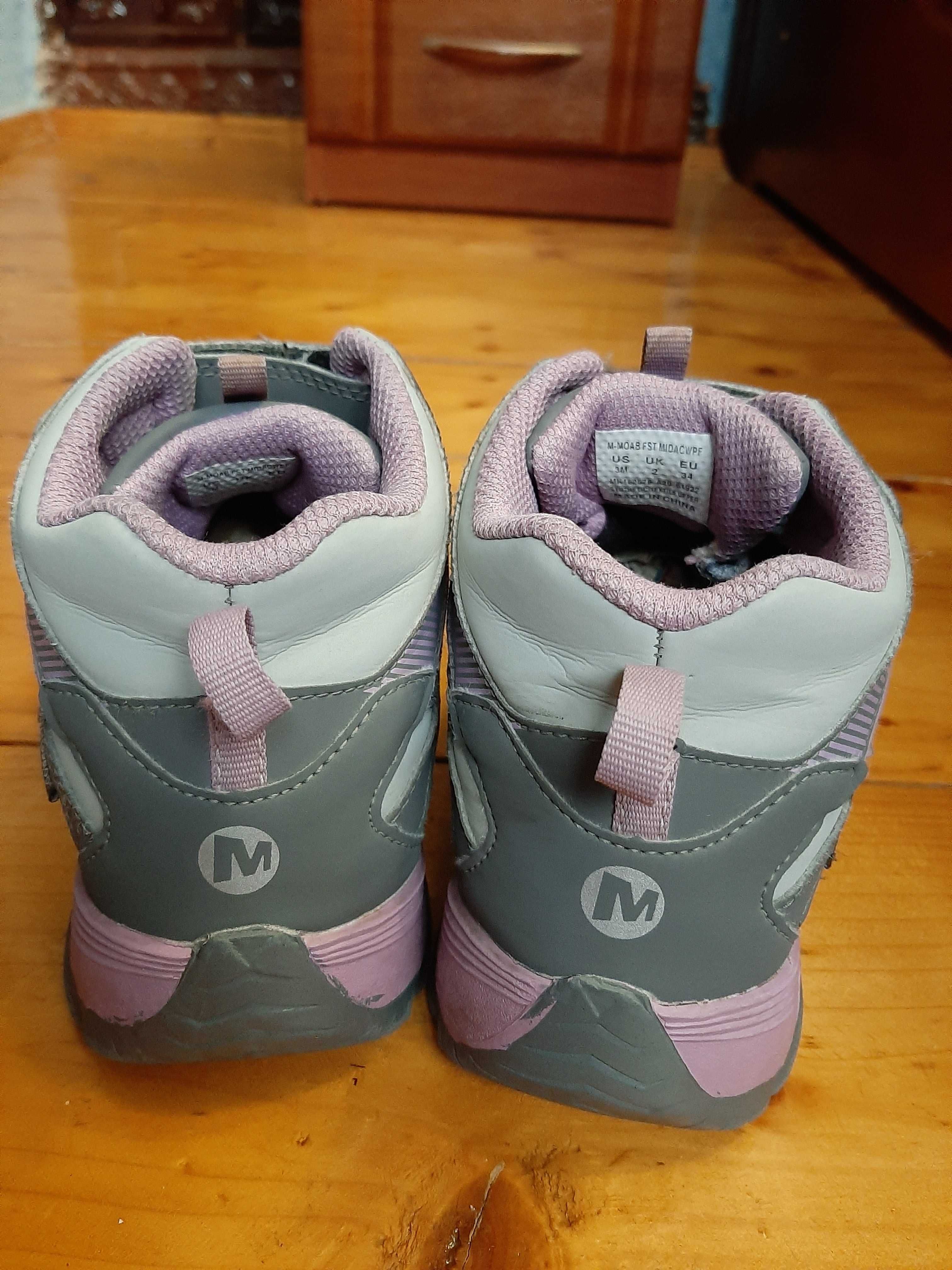 Черевики ботинки Merrell для дівчинки девочки 22,2 - 22,5 см