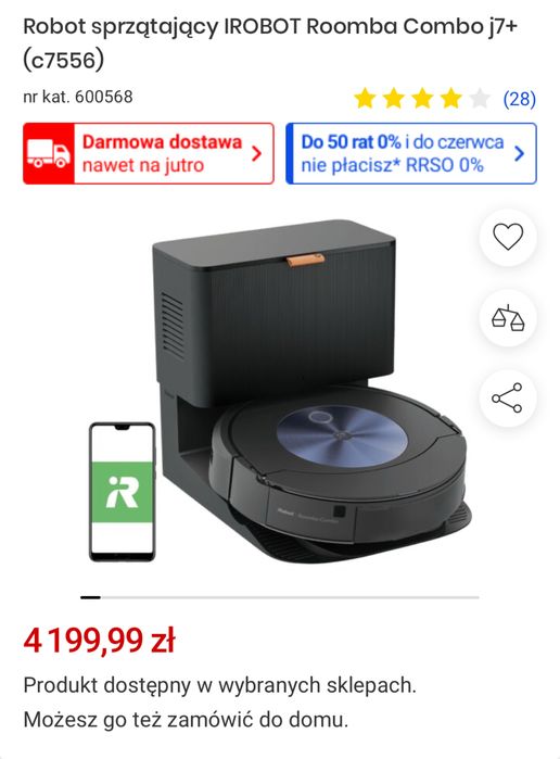 Robot sprzątający IROBOT Roomba Combo j7+
