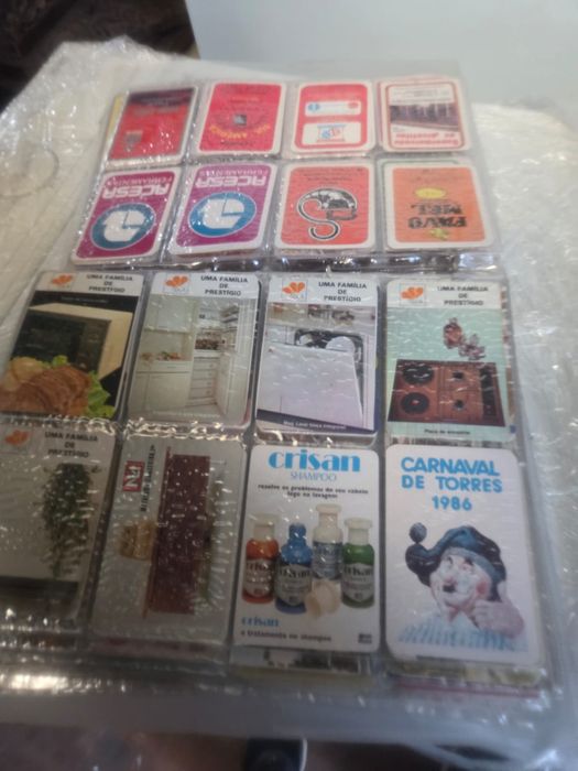 Colecção de 600 calendarios dos anos 80