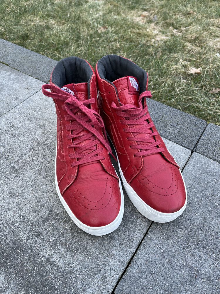 Vans r. 42 buty wysokie sneakersy skorzane