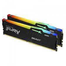 Пам'ять ПК DDR5 2x32GB/5200 Kingston Fury Beast RGB Black новий