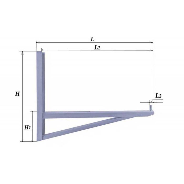 кронштейни для кондиціонерів К1 нержавійка