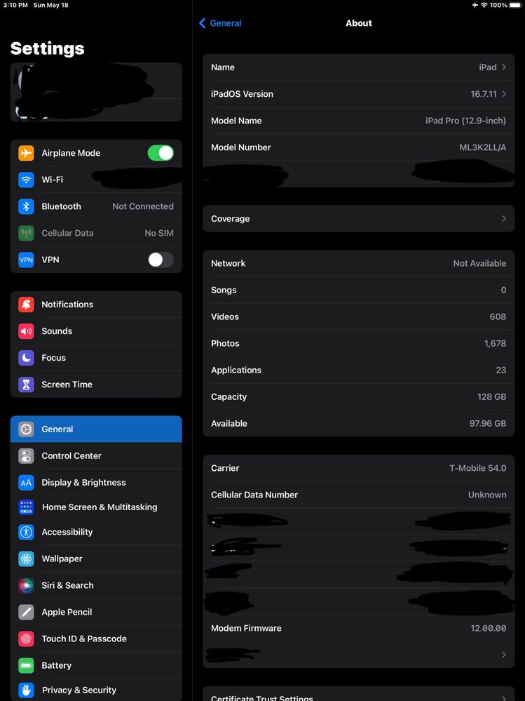 IPad Pro (12.9 inch) A1652 w dobrym stanie, wszystko działa