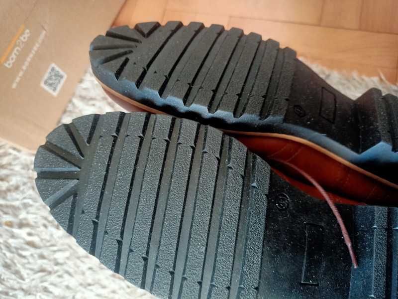 Nowe półbuty oksfordki skórzane zapato r41