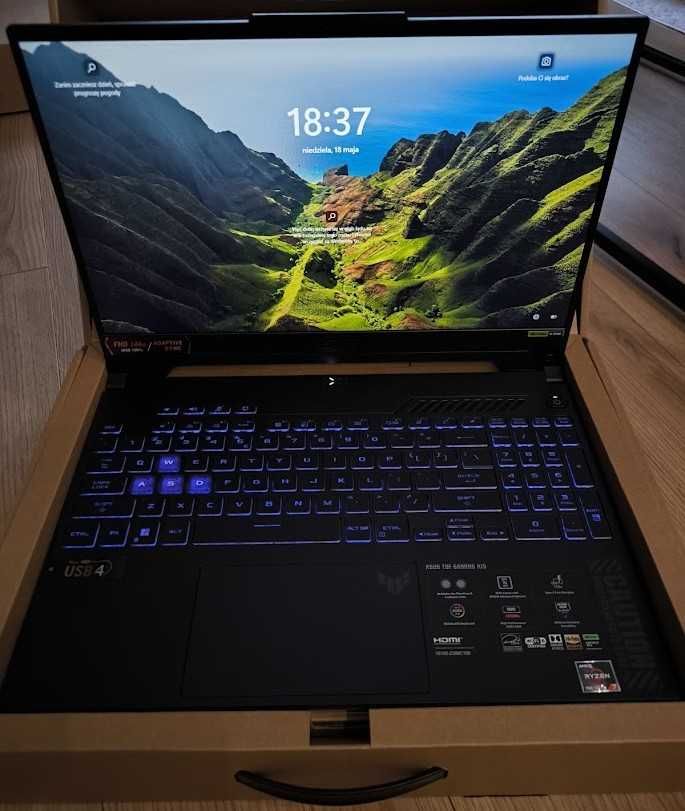Laptop ASUS TUF Gaming A15 mało używany, jak nowy!