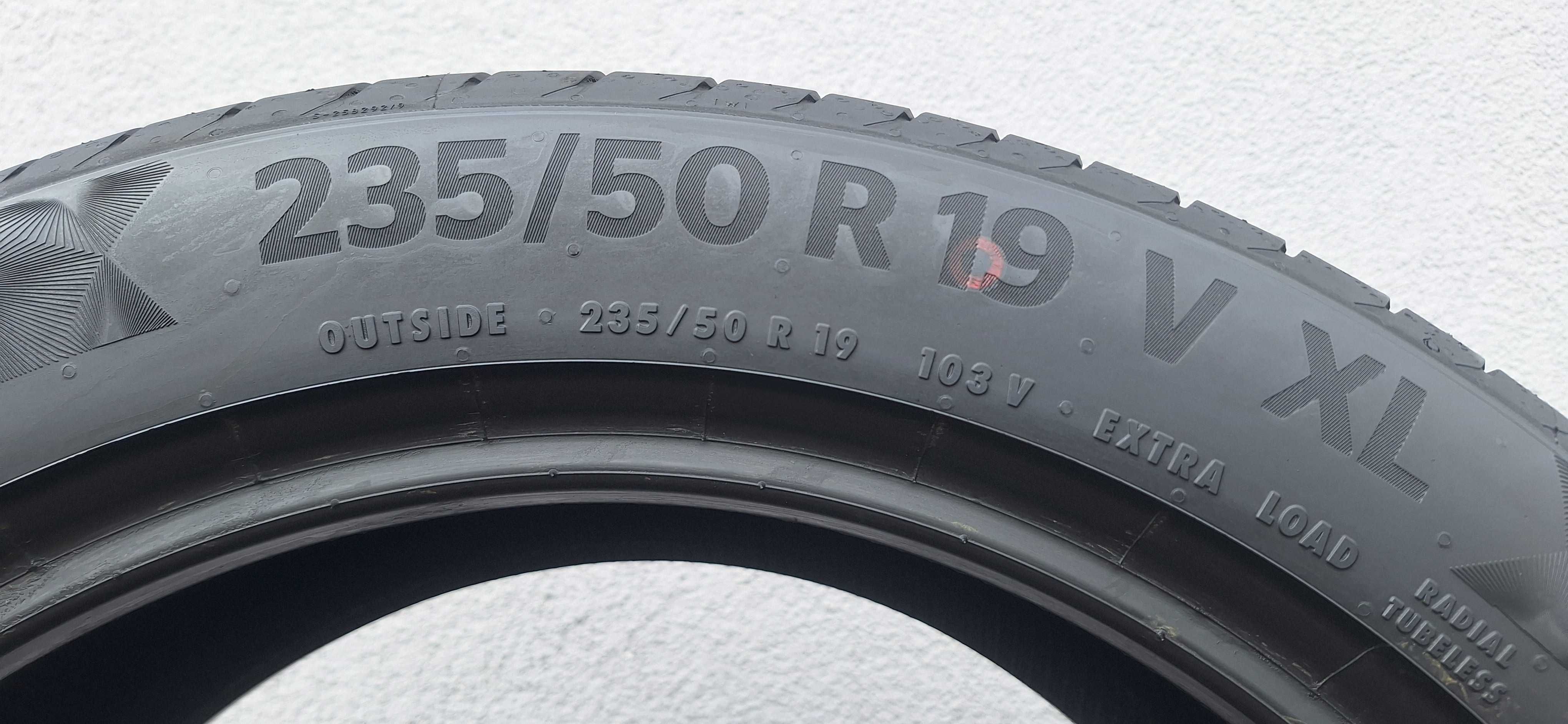 4x Nowe Opony Letnie 235/50/19 Continental PremiumContact 6 DEMO 2025r