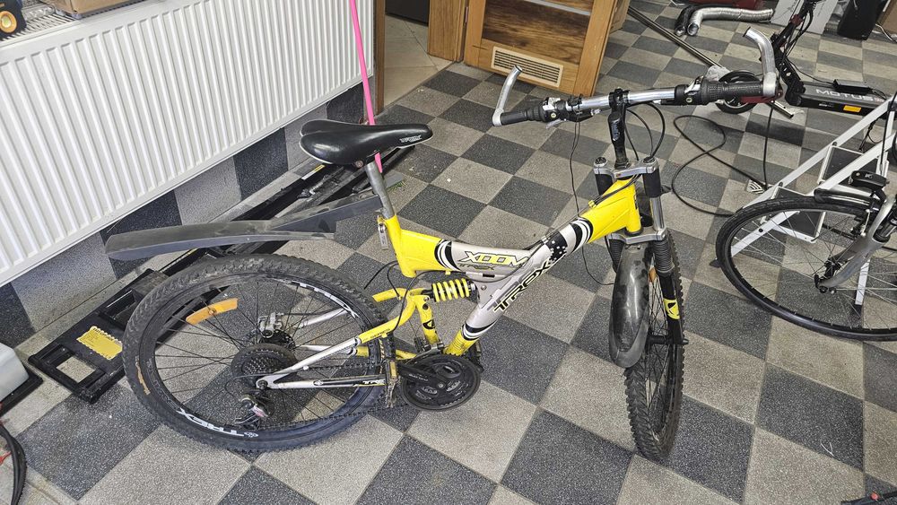 Rower górski MTB dwa amortyzatory hamulce tarczowe przerzutki Shimano