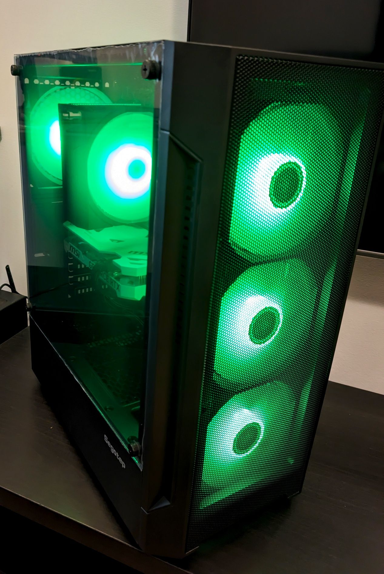 Komputer Do Gier Ryzen 5600, RTX4060, 16GB DDR4, 1TB SSD, WIFI, ARGB
