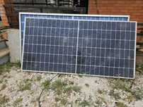 Dou 5 páineis solares partidos - ainda produzem electricidade