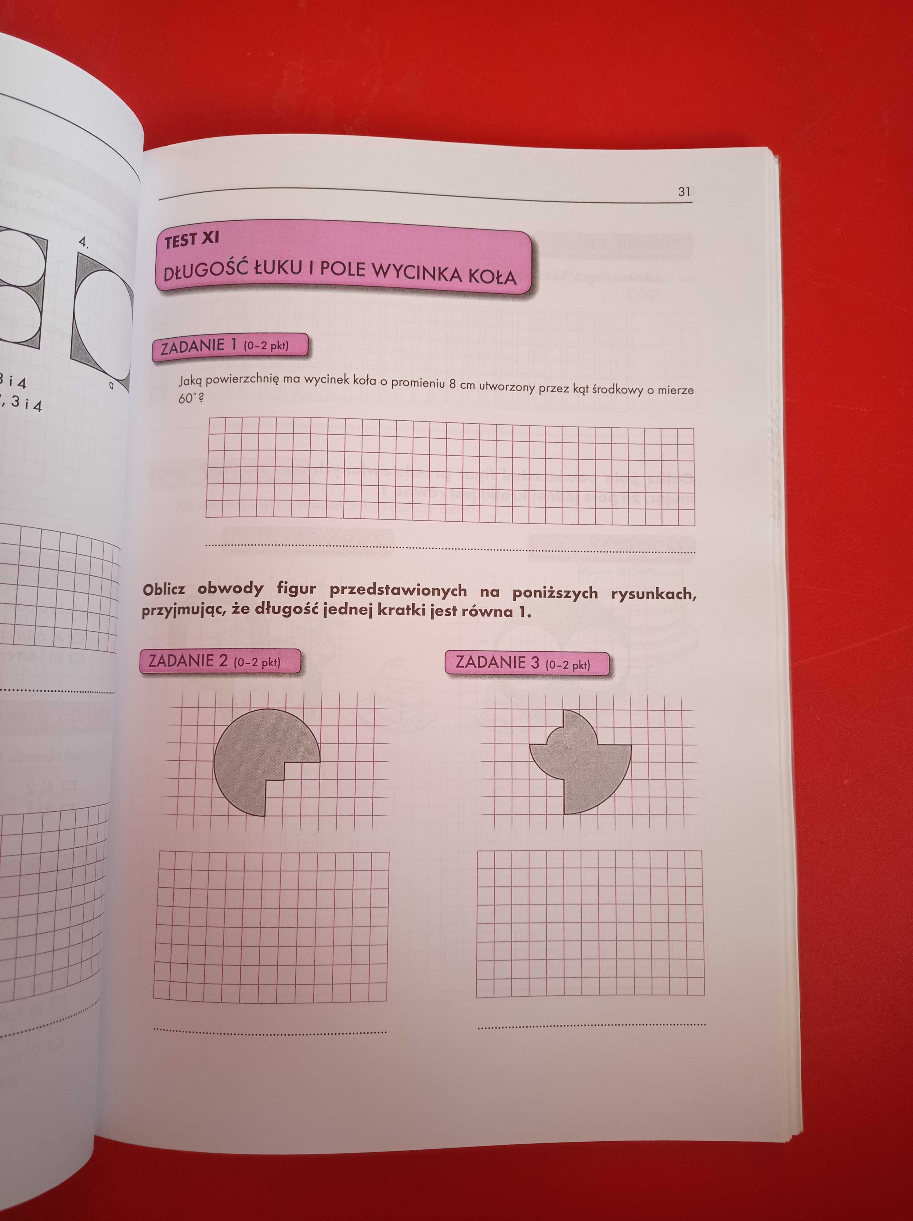 Matematyka II, Testy dla gimnazjalistów Kowalińska