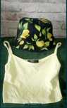 Nowy zestaw Bucket hat /kapelusz+top od 10-30lat