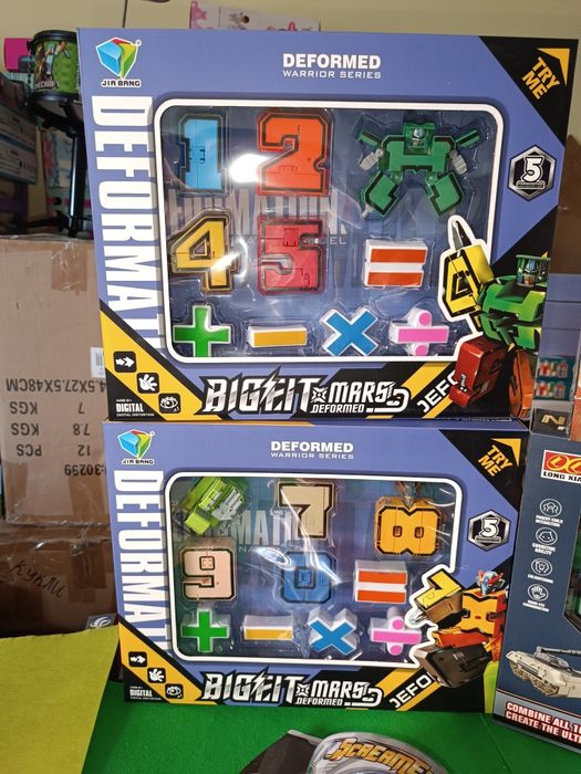 Набір трансформер цифри 1-5, 6-9 трансформери роботи робот скрічери