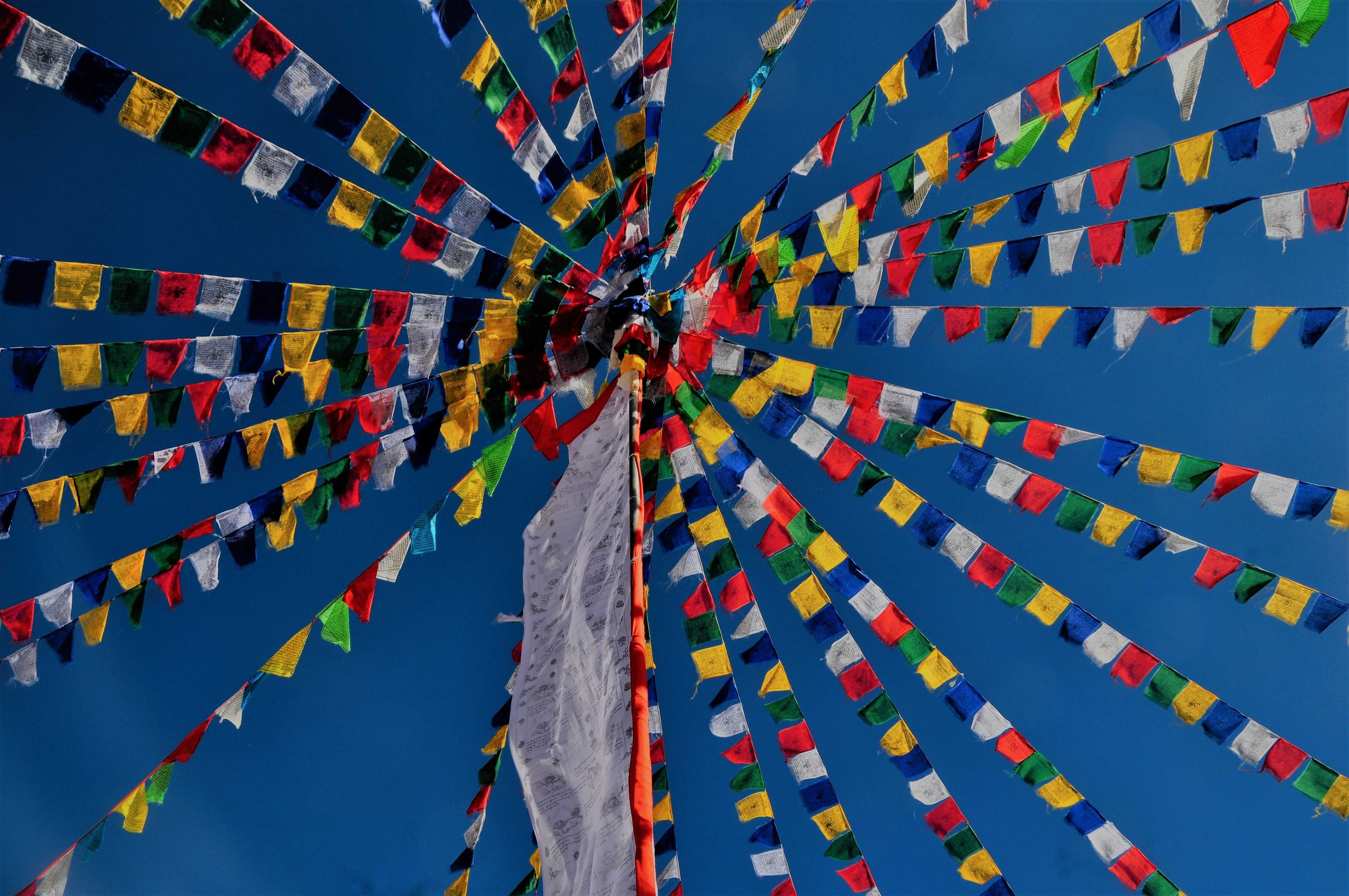 Flagi Modlitewne Buddyzmu Tybetańskiego Mały