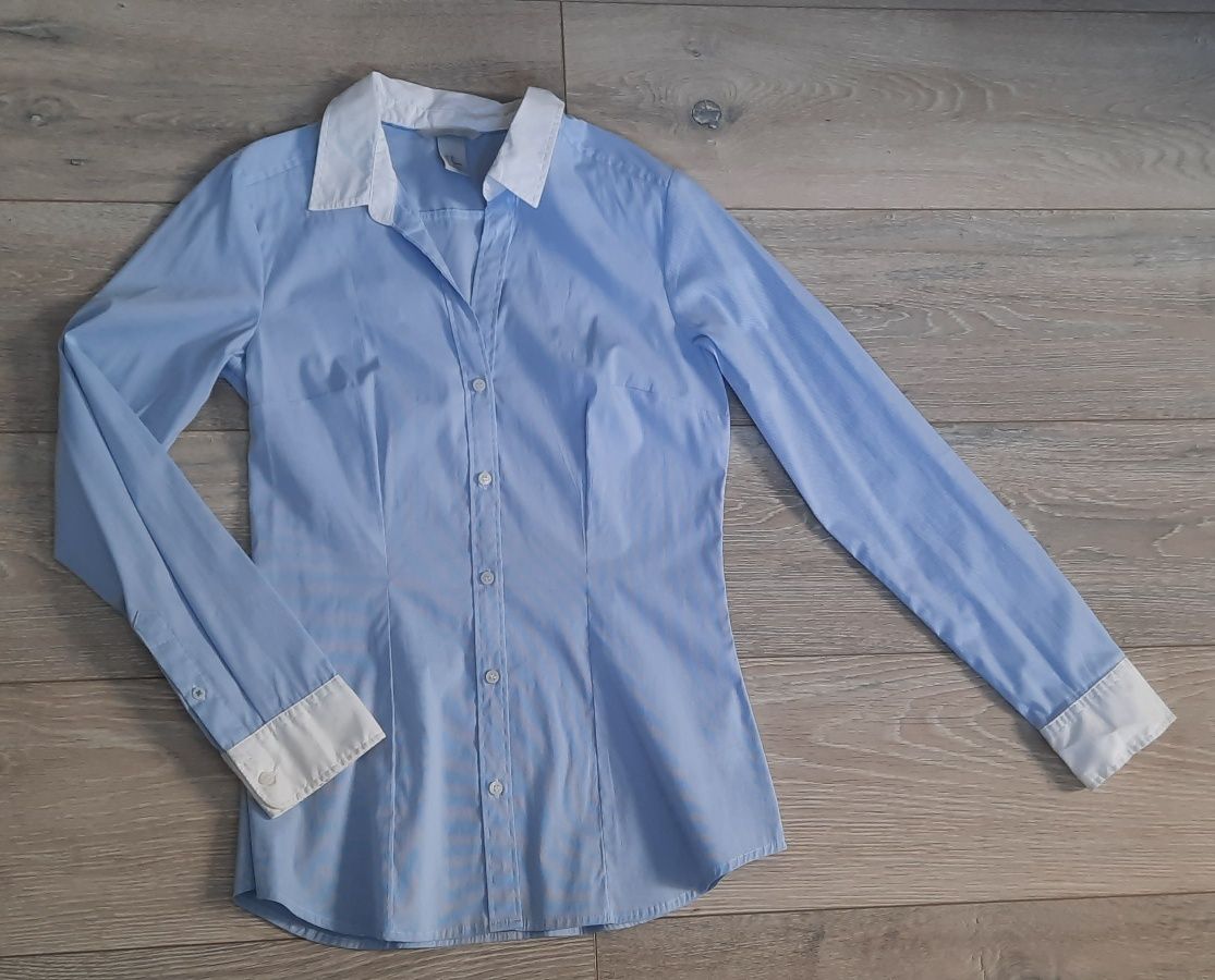Bluzka koszula H&M BASIC 36 158/164