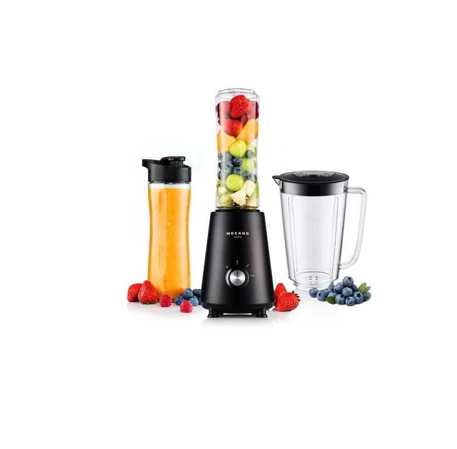 NOWY Blender Kielichowy 3w1 do koktajli MOZANO + 2 wkłady + 2 bidony