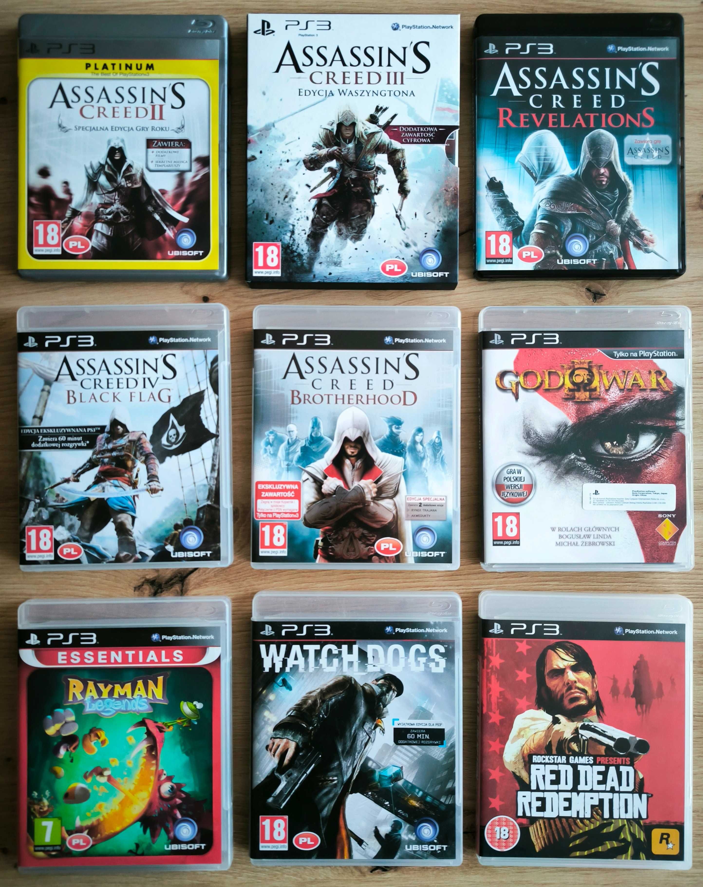 Assassin's Creed III PS3 Edycja Waszyngtona PL jak NOWA - inne tytuły!