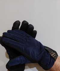 Чоловічі теплі хутряні перчатки