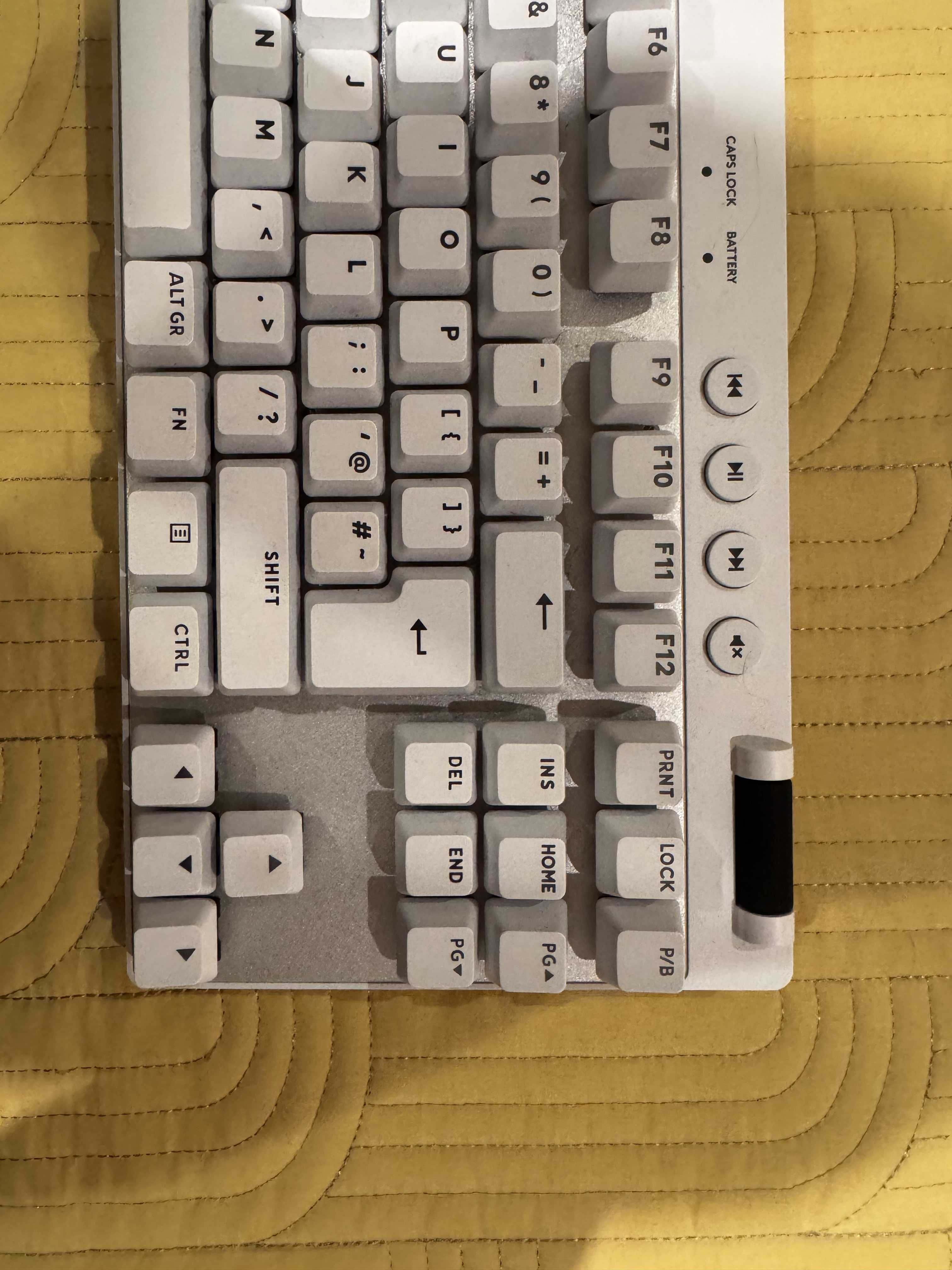 Teclado Logitech G Pro X TKL Lightspeed Branco