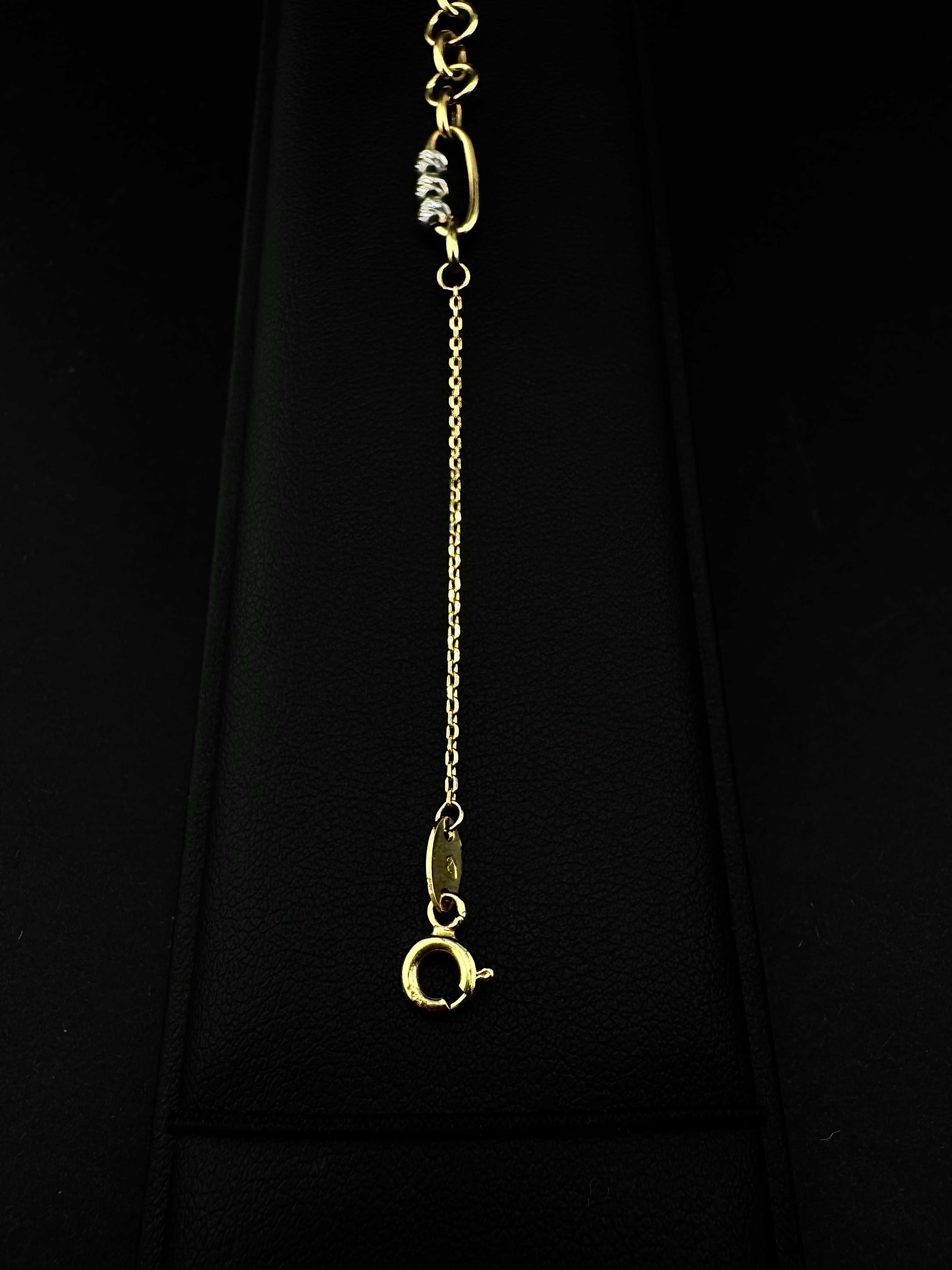 Zjawiskowa złota bransoletka 2,74g PR.585 14K dł. 15cm