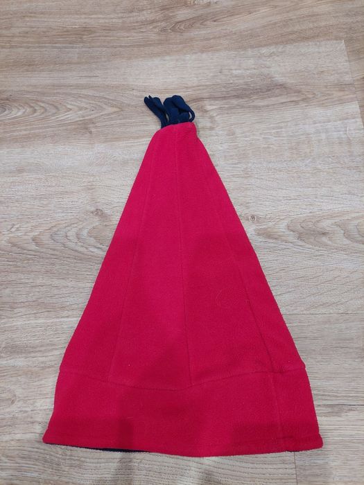 Czerwona czapka Tommy Hilfiger z granatową końcówką