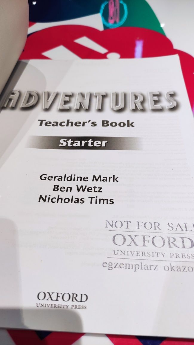 Adventures teachers book Starter książka nauczyciela angielski