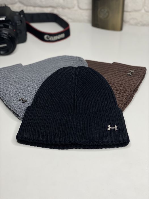 Зимова шапка UNDER ARMOUR чоловіча шерстяна м’яка тепла Вовна/кашемір