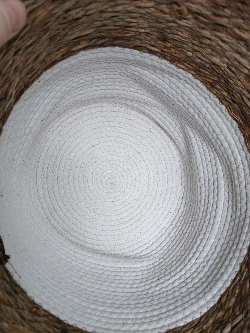 Cesto grande de  Seagrass natural  e corda