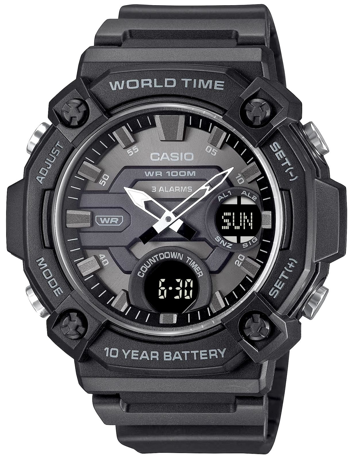 zegarek męski casio aeq-120w-1bvdf + box